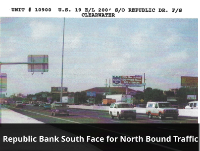 Republic Bank South Face for North Bound Traffic
