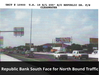 Republic Bank South Face for North Bound Traffic