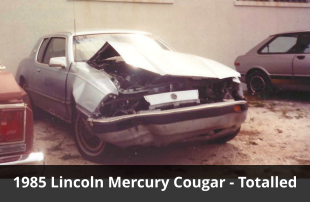 1985 Lincoln Mercury Cougar - Totalled